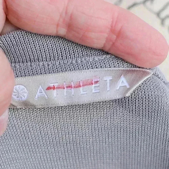 Athleta Serenity Womens Size XS Criss Cross Modal Sweatshirt Gray Pullover - Picture 9 of 13
